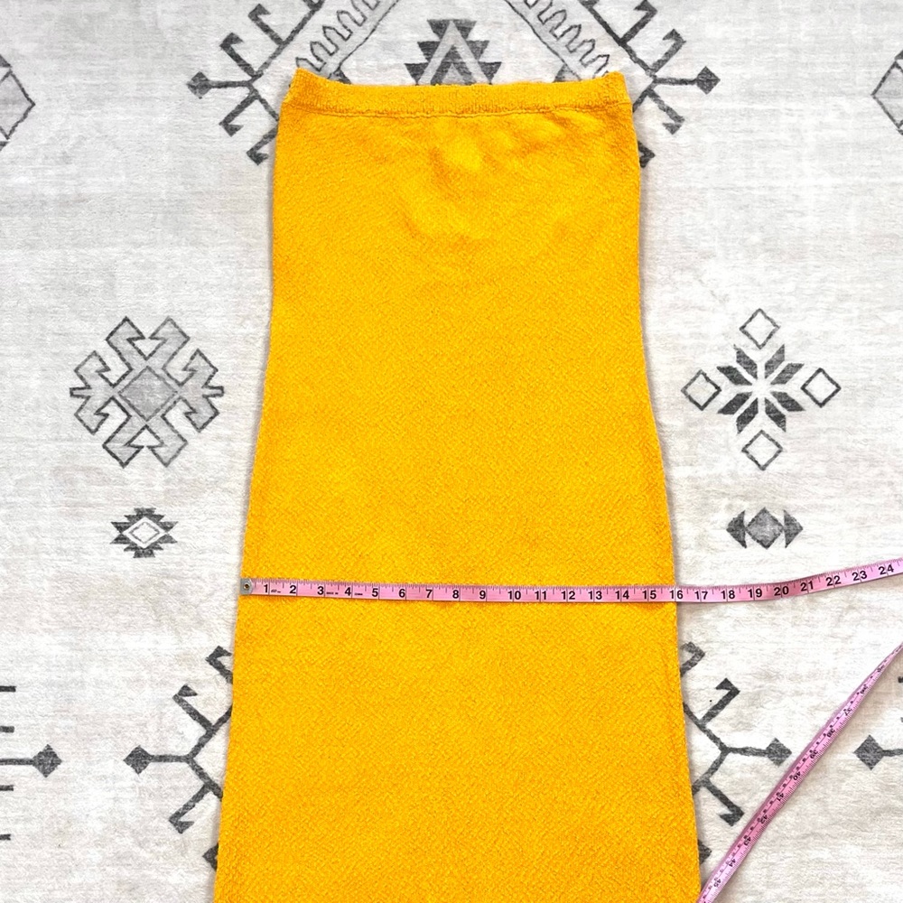 Free People Beach Gold Rio Sweater Knit Strapless Maxi Dress Medium - Picture 6 of 11